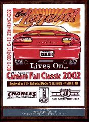 The 2002 Fall Classic 1st place plaque